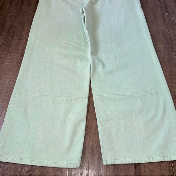 Pilcro High Rise Pants Wide Leg Green Ankle Anthropologie - Picture 10 of 10